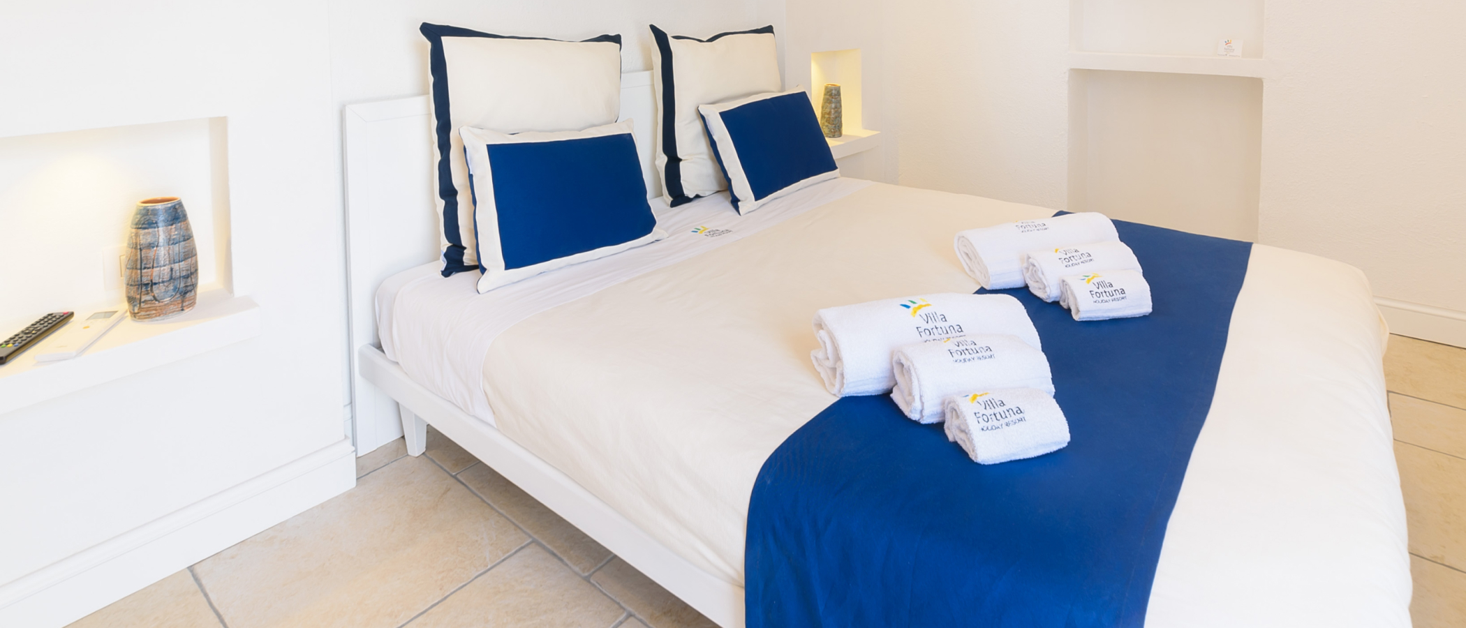 Biancheria Personalizzata e Accessori Camera Per l'Hotel Villa Fortuna di Ischia 