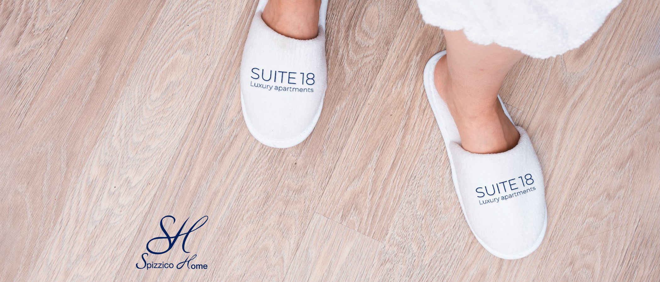 Pantofole Spugna personalizzate con logo per Suite18 