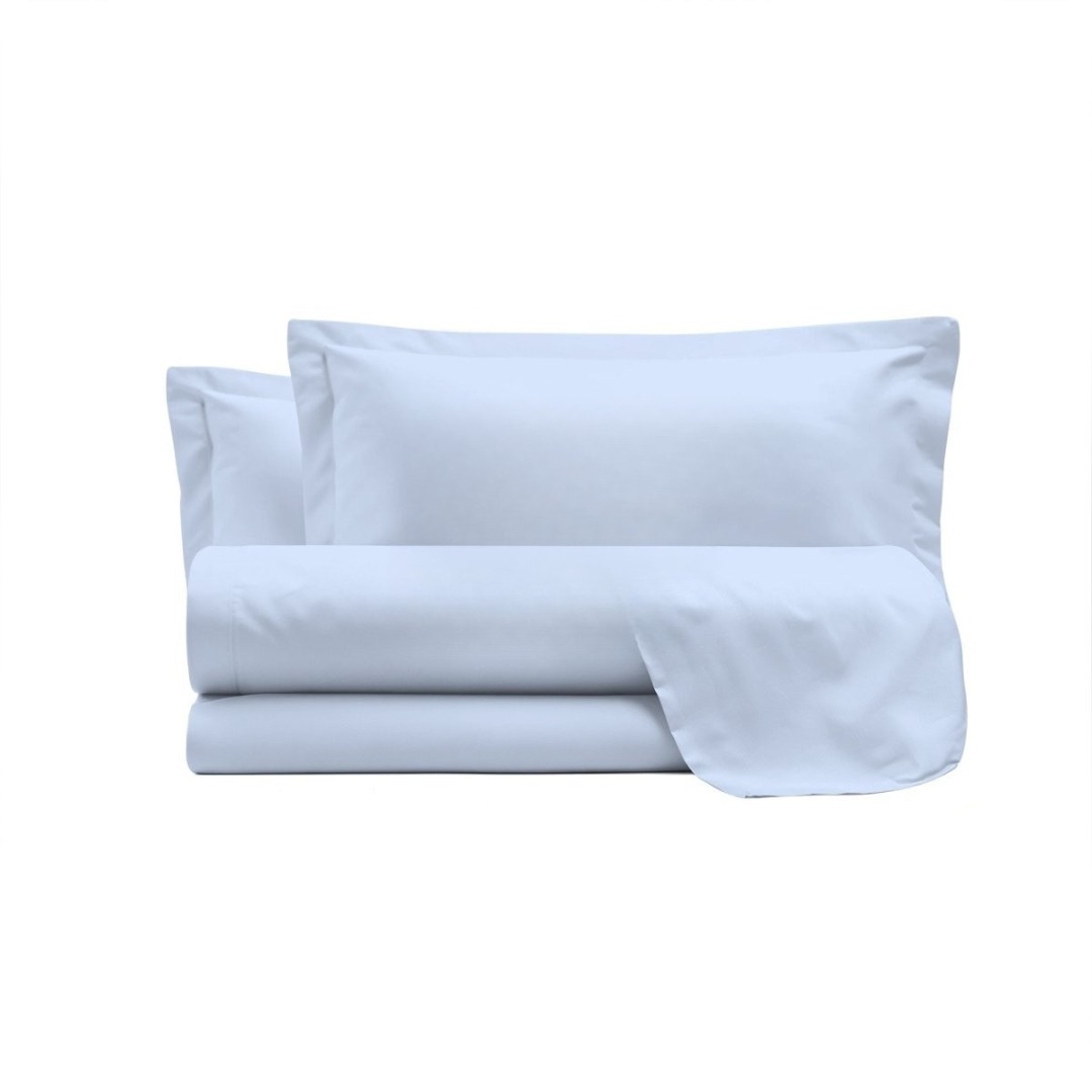 Rasatello 100% Cotton Double Fitted Bed Sheets Set Line 1 40 threads 270x300, Bottom Fitted Sheet 170x200 + 2 pillowcases