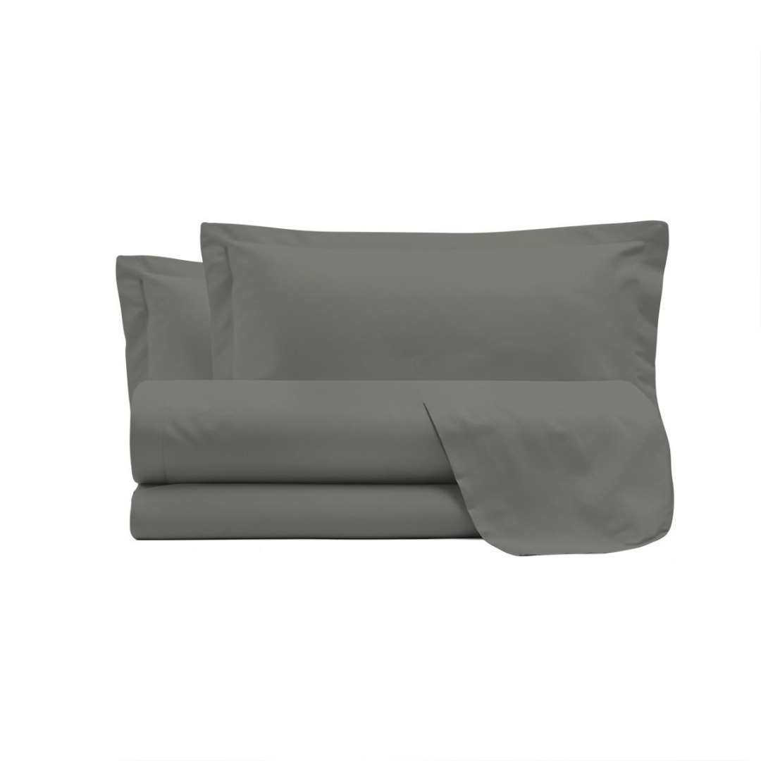 Rasatello 100% Cotton Double Fitted Bed Sheets Set Line 1 40 threads 270x300, Bottom Fitted Sheet 170x200 + 2 pillowcases