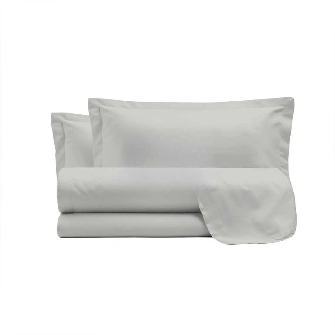Rasatello 100% Cotton Double Fitted Bed Sheets Set Line 1 40 threads 270x300, Bottom Fitted Sheet 170x200 + 2 pillowcases