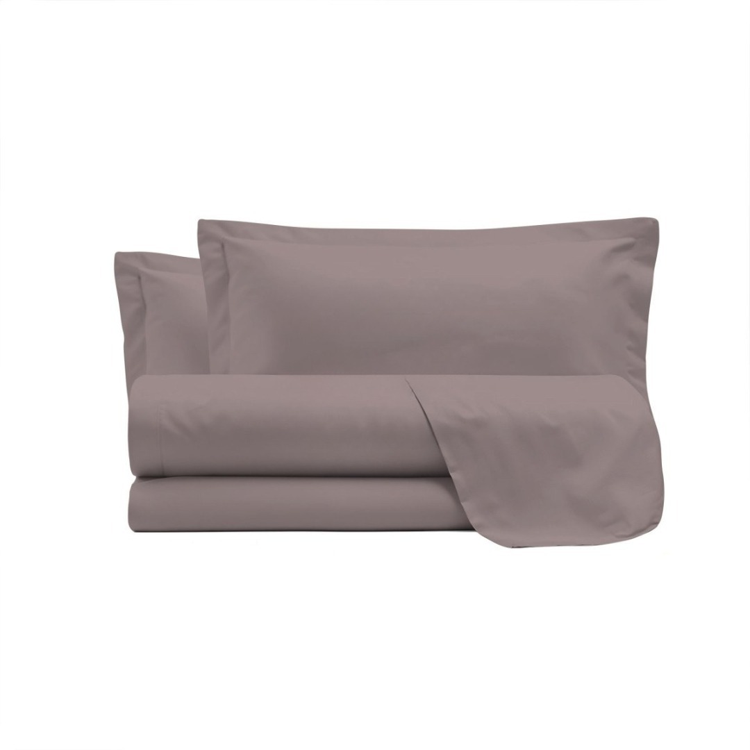 Rasatello 100% Cotton Double Fitted Bed Sheets Set Line 1 40 threads 270x300, Bottom Fitted Sheet 170x200 + 2 pillowcases