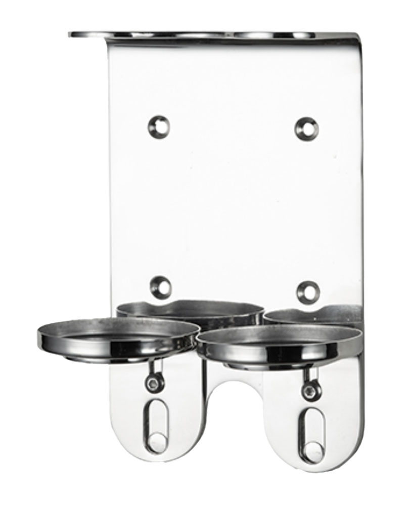 STAFFA DOPPIA IN ACCIAIO PER DISPENSER DA 300ML