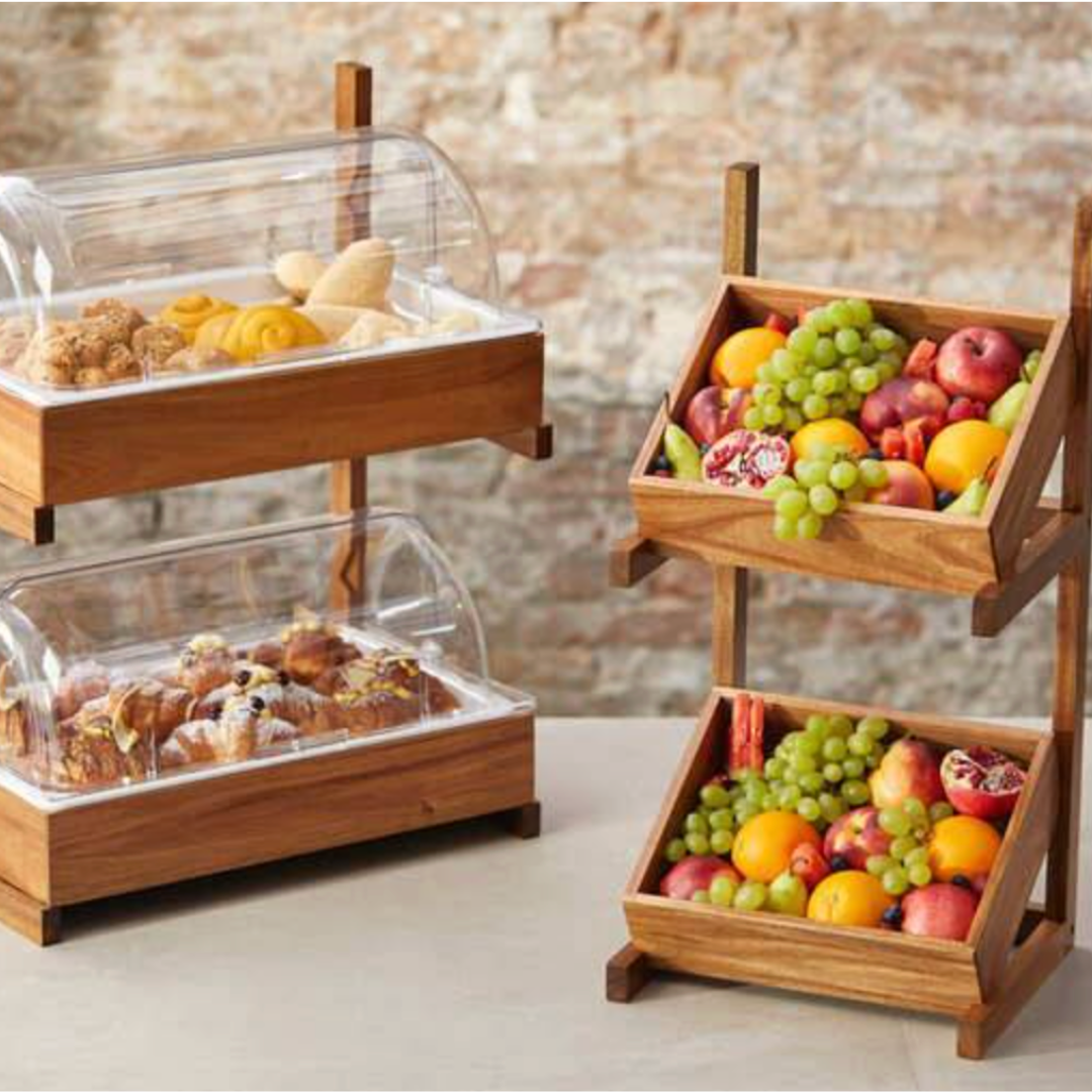 SET ESPOSITORE IN ACACIA