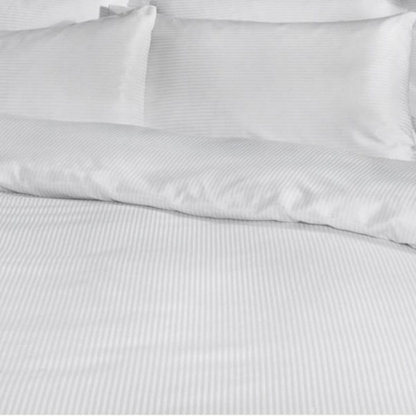 SATIN NARROW LINE BED SHEETS SET