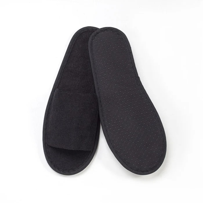 PANTOFOLA SPUGNA LUX NERA ECO FRIENDLY