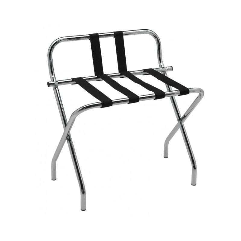 CHROMED STEEL LUGGAGE RACK WITH EDGE