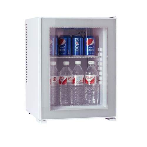 MINIBAR PER HOTEL CON VETRO 30LT BIANCO SILENZIOSO