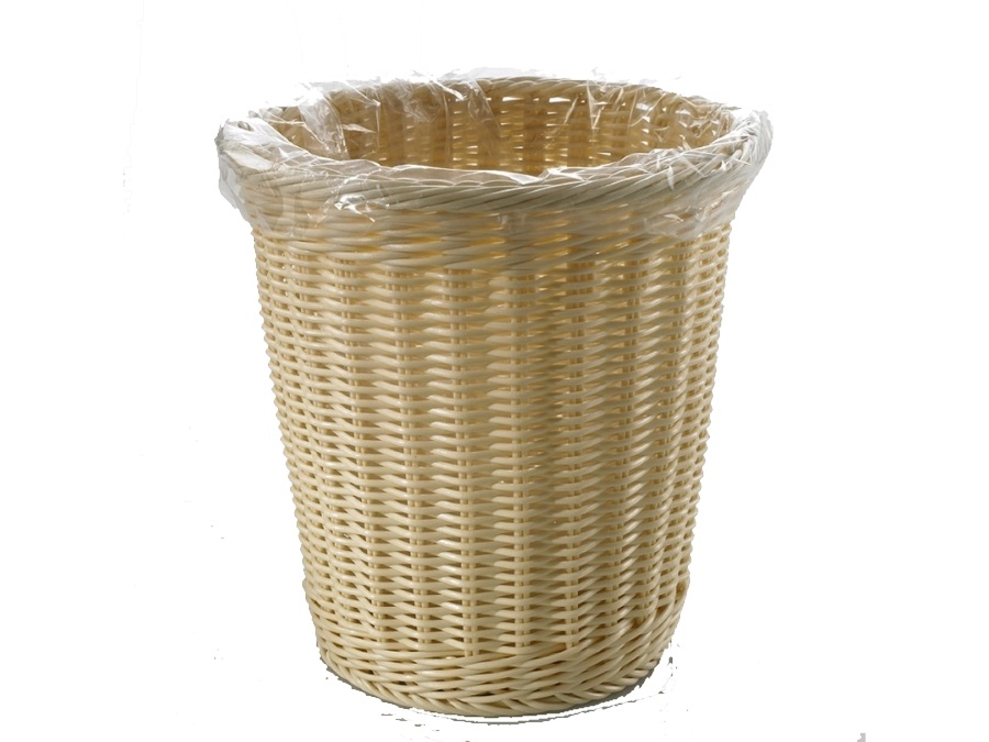 WICKER WASTE BUBBISH BIN