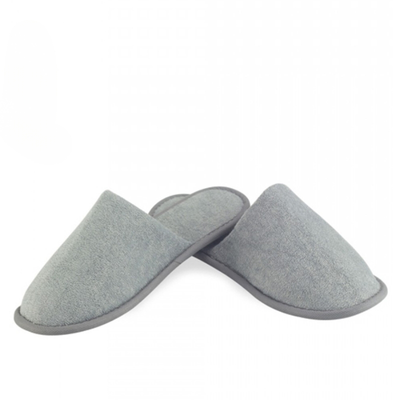 GREY TERRY SLIPPER