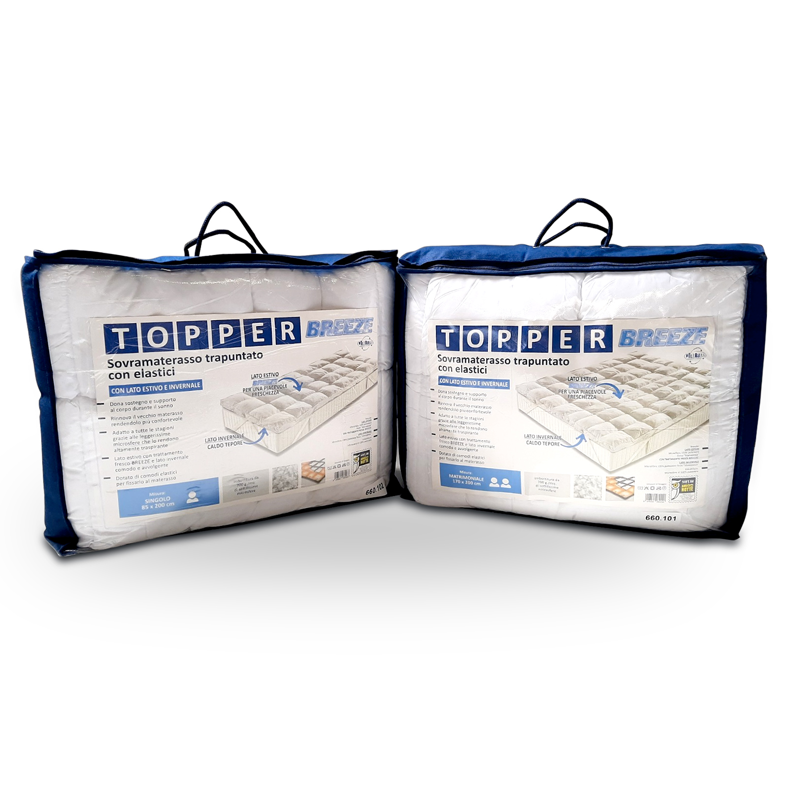 TOPPER 4 STAGIONI MICROSFERE LUSSO Forniture per Hotel, B&b